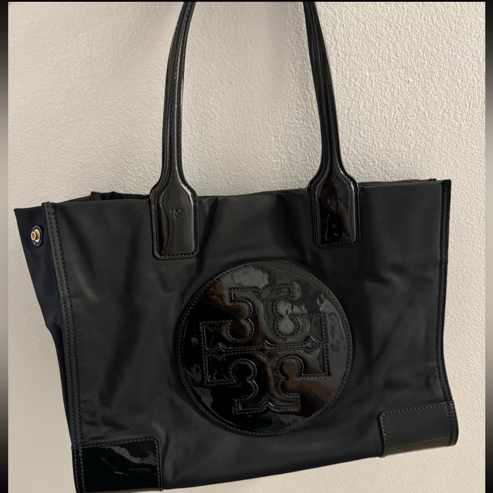 TORY BURCH SMALL ELLA PATENT TOTE BAG NWOT